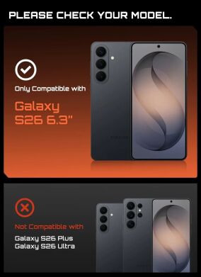 Захисний чохол Supcase Unicorn Beetle Pro MagSafe для Samsung Galaxy S26 (S942) 843439160842 - Black