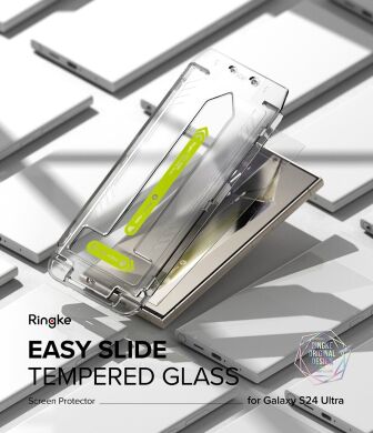 Комплект захисних стекол (2шт) Ringke Easy Slide Tempered Glass для Samsung Galaxy S24 Ultra (S928) 8809961785412