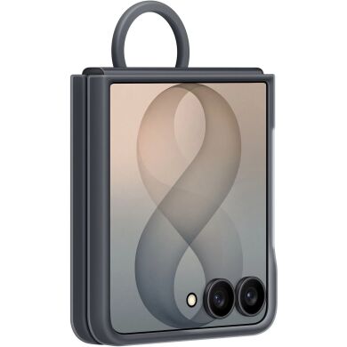 Оригінальний чохол Silicone Ring Magnet для Samsung Galaxy Flip 8 (EF-EF776CBEGUA) - Black