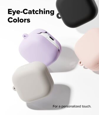 Захисний чохол Ringke Silicone Case для Samsung Galaxy Buds 4 / Buds 4 Pro (8800328816763) - Black