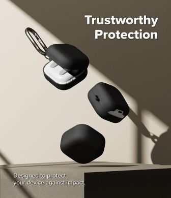 Захисний чохол Ringke Silicone Case для Samsung Galaxy Buds 4 / Buds 4 Pro (8800328816763) - Black