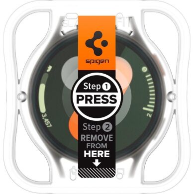 Комплект защитных стекол Spigen (SGP) Screen Protector EZ Fit Glas.tR (FW) для Samsung Galaxy Watch 7 (40mm)