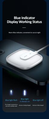 Беспроводное зарядное устройство USAMS US-CD153 Ultra-thin Magnetic - Black
