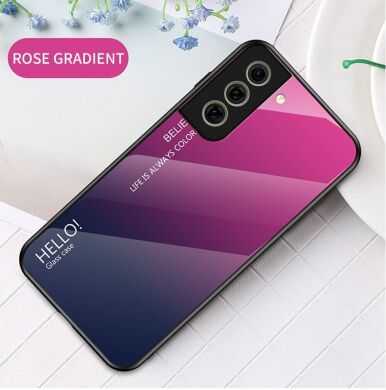 Захисний чохол Deexe Gradient Color для Samsung Galaxy S21 FE (G990) - Purple / Blue