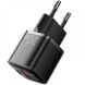 Мережевий зарядний пристрій ESSAGER Camber GaN 20W (USB + Type-C) ECTAC-HMB01-P - Black