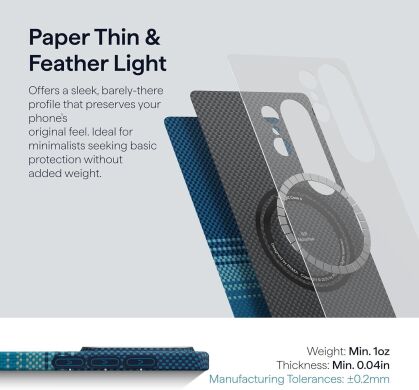 Ультратонкий чохол Pitaka Edge Case для Samsung Galaxy S26 (S942) KS2602 - Moonrise