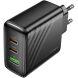 Сетевое зарядное устройство Hoco CS26A PD45W (USB + 2Type-C) - Black. Фото 6 из 9