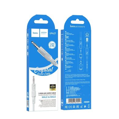 AUX-кабель Hoco UPA27 Spirit transparent (1.2m) - Gray