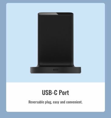 Беспроводное зарядное устройство Xiaomi Vertical Wireless Charger 20W (WPC02ZM) - Black