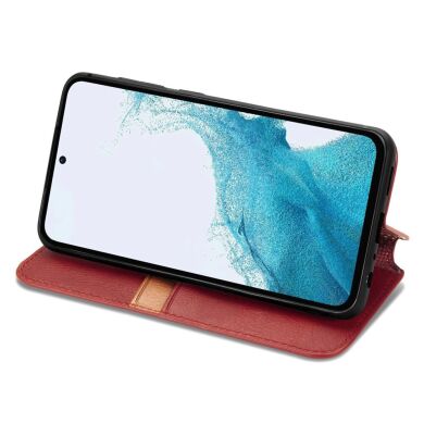 Чехол Deexe Rhombus Wallet для Samsung Galaxy A36 (A366) / A56 (A566) - Red