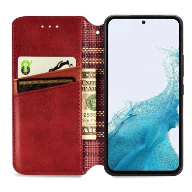 Чехол Deexe Rhombus Wallet для Samsung Galaxy A36 (A366) / A56 (A566) - Red