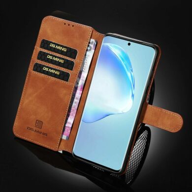 Чехол DG.MING Retro Style для Samsung Galaxy S20 Plus (G985) - Brown