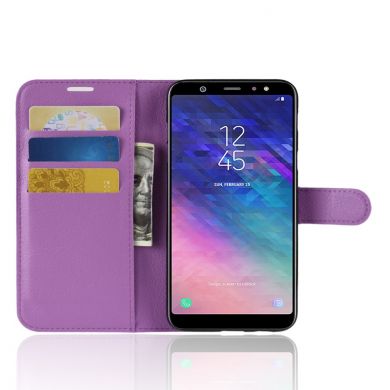 Чехол-книжка Deexe Book Type для Samsung Galaxy A6+ 2018 (A605) - Фиолетовый