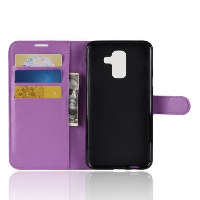 Чехол-книжка Deexe Book Type для Samsung Galaxy A6+ 2018 (A605) - Фиолетовый