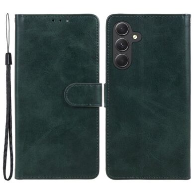 Чехол-книжка Deexe Classic Stand для Samsung Galaxy M35 (M356) - Midnight Green