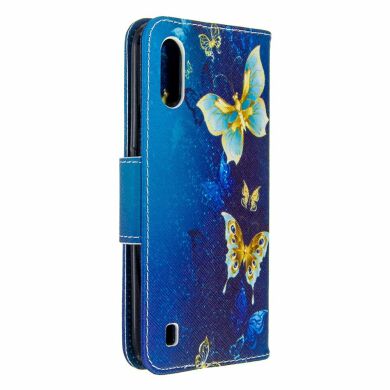 Чехол-книжка Deexe Color Wallet для Samsung Galaxy A01 (A015) - Crystal Butterflies