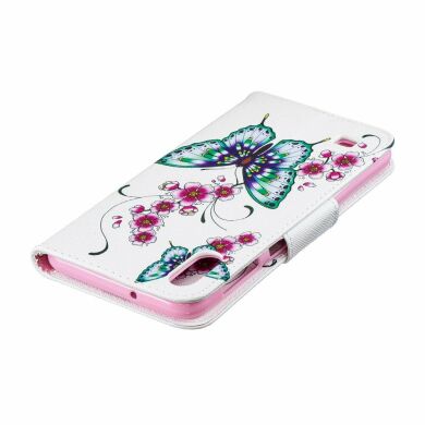 Чохол-книжка Deexe Color Wallet для Samsung Galaxy A10 (A105) - Butterflies and Flowers