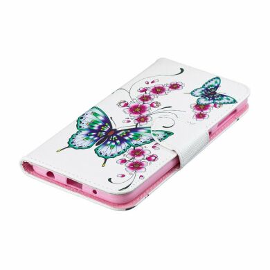 Чохол-книжка Deexe Color Wallet для Samsung Galaxy A10 (A105) - Butterflies and Flowers