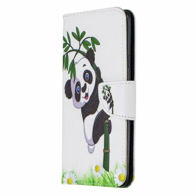 Чехол-книжка Deexe Color Wallet для Samsung Galaxy A20s (A207) - Panda Bamboo