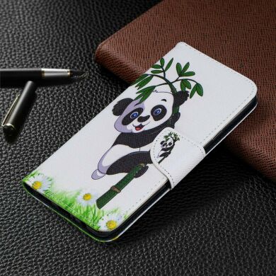 Чехол-книжка Deexe Color Wallet для Samsung Galaxy A20s (A207) - Panda Bamboo