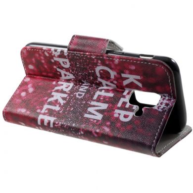 Чехол-книжка Deexe Color Wallet для Samsung Galaxy A6 2018 (A600) - Keep Calm