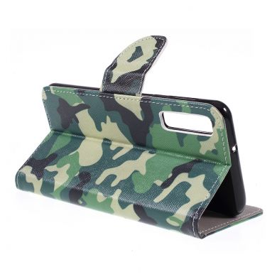 Чехол-книжка Deexe Color Wallet для Samsung Galaxy A7 2018 (A750) - Camouflage Pattern