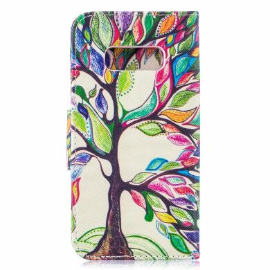 Чехол-книжка Deexe Color Wallet для Samsung Galaxy S10e (G970) - Colorized Tree