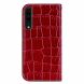 Чехол-книжка Deexe Glittery Crocodile для Samsung Galaxy A70 (A705) - Red