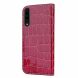 Чехол-книжка Deexe Glittery Crocodile для Samsung Galaxy A70 (A705) - Red