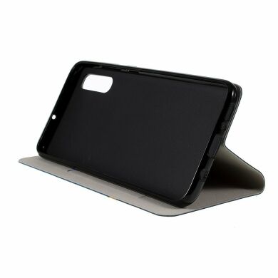 Чохол-книжка Deexe Lines Texture для Samsung Galaxy A70 (A705), Blue