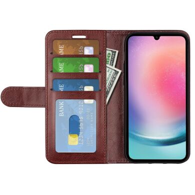 Чохол-книжка Deexe Wallet Style для Samsung Galaxy A16 (A165) - Brown