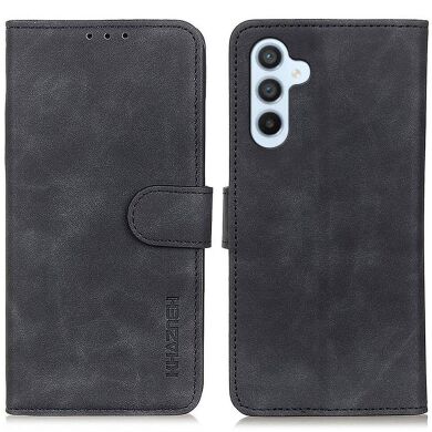 Чехол-книжка KHAZNEH Retro Wallet для Samsung Galaxy S24 - Black