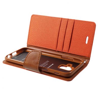 Чохол-книжка MERCURY Canvas Diary для Samsung Galaxy A6 2018 (A600) - Orange