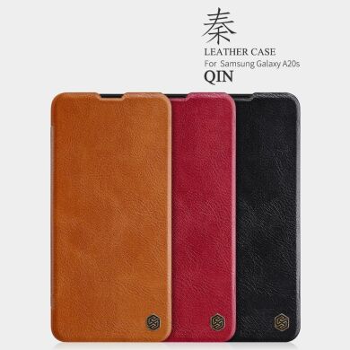 Чехол-книжка NILLKIN Qin Series для Samsung Galaxy A20s (A207) - Red