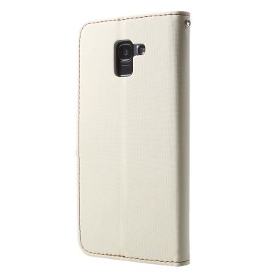 Чохол-книжка ROAR KOREA Cloth Texture для Samsung Galaxy J6 2018 (J600), White
