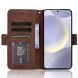 Чехол-книжка с кармашками Deexe Wallet Stand для Samsung Galaxy S26 FE - Brown. Фото 5 из 15