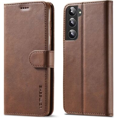 Чехол LC.IMEEKE Wallet Case для Samsung Galaxy S22 - Dark Brown