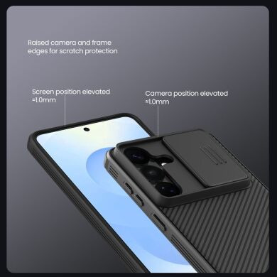 Чохол зі шторкою для камери NILLKIN CamShield Pro для Samsung Galaxy S26 FE - Black