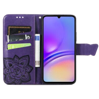 Чехол UniCase Butterfly Pattern для Samsung Galaxy A06 (A065) - Dark Purple