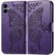 Чехол UniCase Butterfly Pattern для Samsung Galaxy A06 (A065) - Dark Purple. Фото 1 из 9