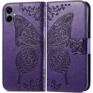 Чехол UniCase Butterfly Pattern для Samsung Galaxy A06 (A065) - Dark Purple