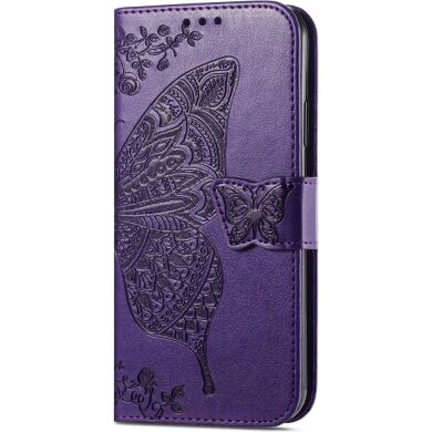 Чохол UniCase Butterfly Pattern для Samsung Galaxy A06 (A065) - Dark Purple