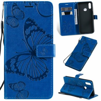 Чехол UniCase Butterfly Pattern для Samsung Galaxy A10s (A107) - Blue