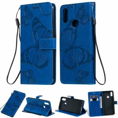 Чехол UniCase Butterfly Pattern для Samsung Galaxy A10s (A107) - Blue