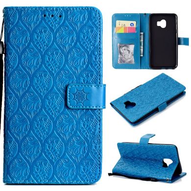 Чехол UniCase Leaf Wallet для Samsung Galaxy J4 2018 (J400) - Light Blue