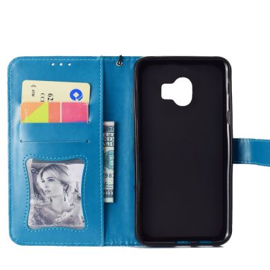 Чехол UniCase Leaf Wallet для Samsung Galaxy J4 2018 (J400) - Light Blue