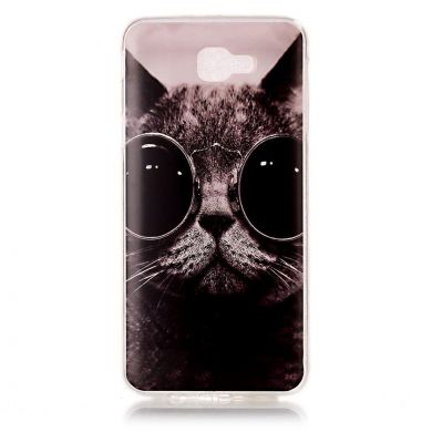Силіконовий чохол Deexe Life Style для Samsung Galaxy J5 Prime, Cool Cat