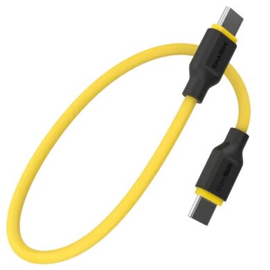 Кабель Sharge Highly-Elastic Type-C to Type-C (100W, 1.5m) - Black