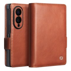 Шкіряний чохол QIALINO Classic Case (FF) для Samsung Galaxy Fold 8 - Light Brown