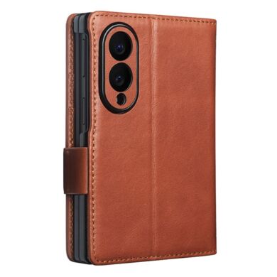 Шкіряний чохол QIALINO Classic Case (FF) для Samsung Galaxy Fold 8 - Light Brown